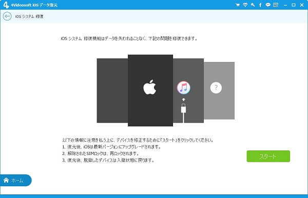 iPhoneのブルースクリーンを修復