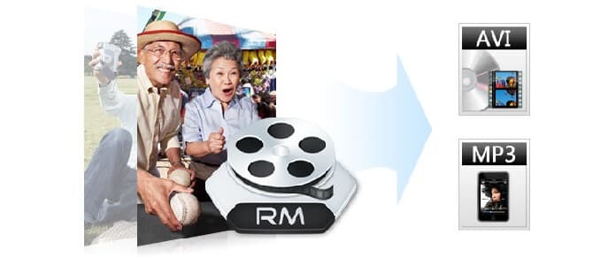 RM形式の動画をAVI、MP3などに変換